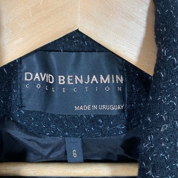 Vintage David Benjamin Collection Retro Wool Coat Size 6 - Picture 11 of 12